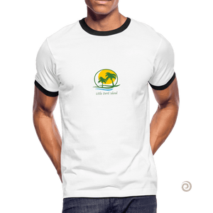 SXR Little Devil Island Music™ Men's Ringer T-Shirt - white/black